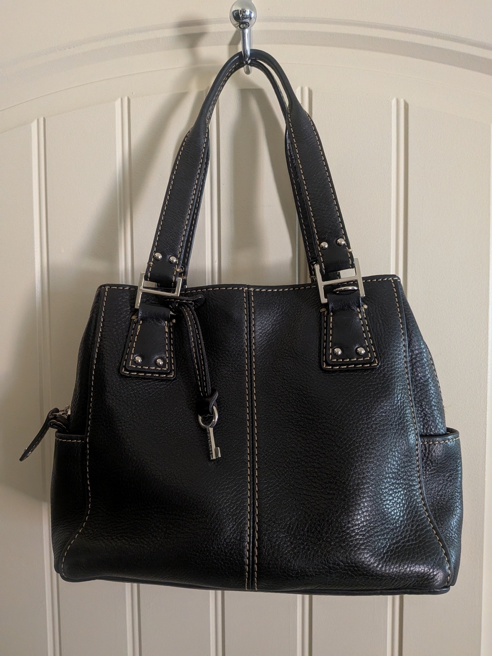 Fossil Black Leather Handbag